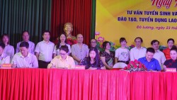 Sở Lao động Thương binh và Xã hội phối hợp với UBND Huyện Đô Lương tổ chức Ngày hội Ngày hội Tư vấn Tuyển sinh và ký kết hợp tác Đào tạo, tuyển dụng lao động tỉnh Nghệ An năm 2023